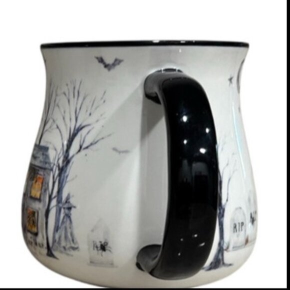 Potter's Studio Halloween Haunted House Ceramic Mug Witch Ghost Tombstone New - Picture 3 of 6